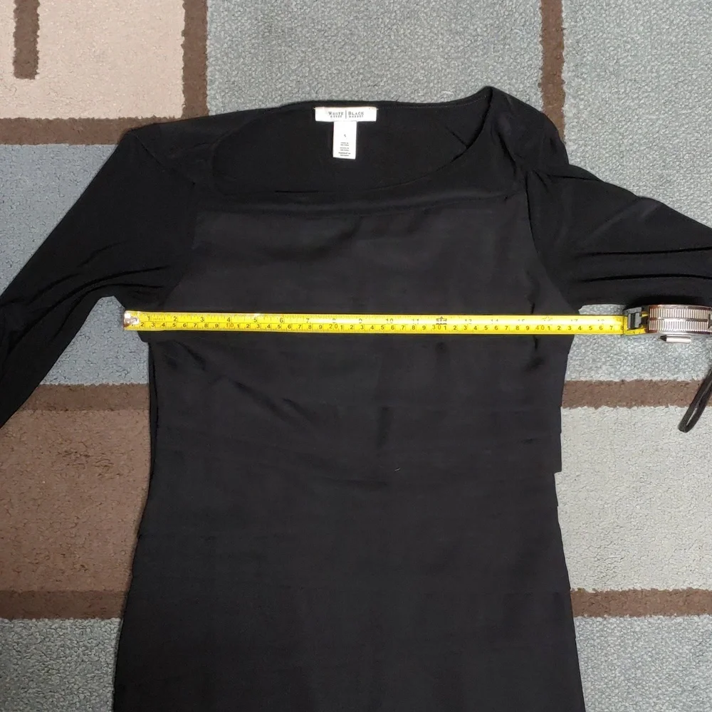 White House Black Market Sheer Tiered Front Dress S - Picture 11 of 14